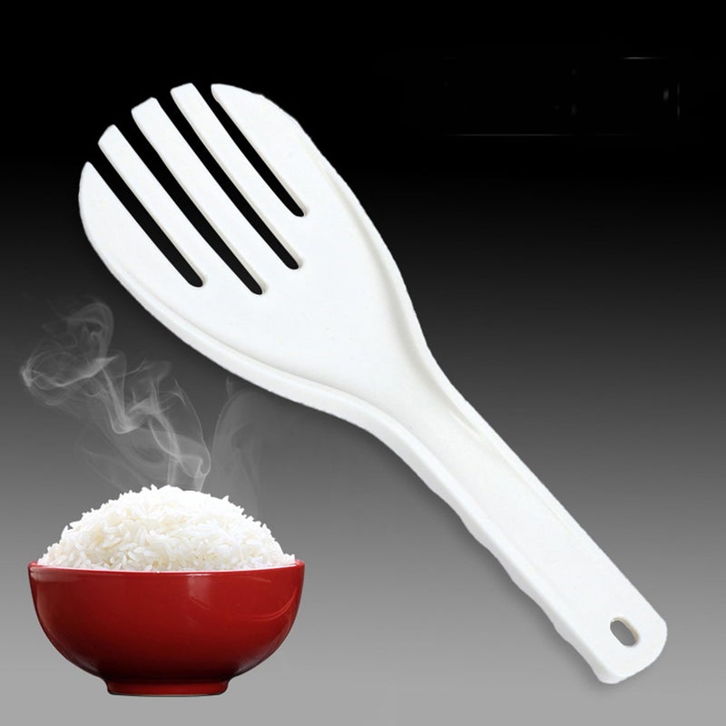 Setaria Viridis Meal Spoon Rice Paddle Spoon Rice Spoon Paddle Rice Scooper Household Necessities Plastic Rice Paddle Spoon Non-Stick Rice Spoon 2pcs Rice Spatula - Image 4